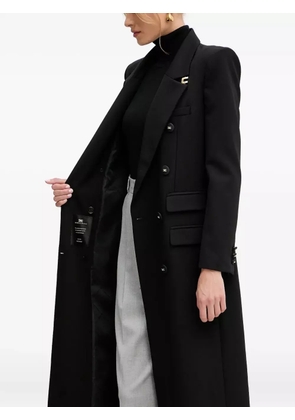 Elisabetta Franchi double-breasted button coat - Black