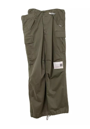 Maison MIHARA YASUHIRO Huge layered cargo pants - Green