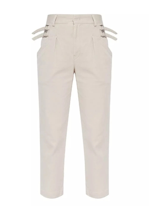 ISABEL MARANT Tiffenda buckle-detail jeans - Neutrals