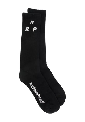 NotRainProof logo-jacquard socks - Black