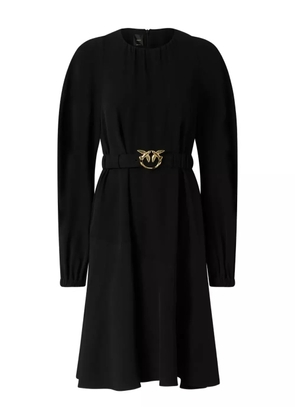 PINKO Love Birds belted midi dress - Black