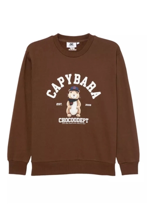 CHOCOOLATE graphic-print sweatshirt - Brown