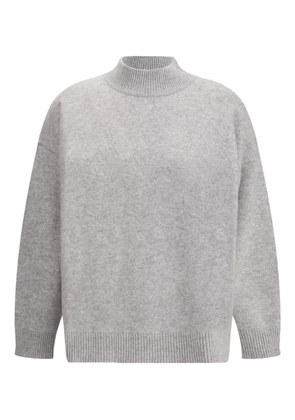 Madeleine Thompson roll-neck barber sweater - Grey