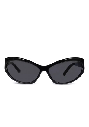 Vaquera oval-frame sunglasses - Black