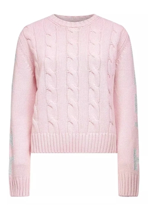 MC2 Saint Barth long-sleeve cable-knit sweater - Pink