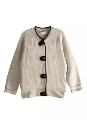 ATELIER NEW YORK button trim cardigan - Neutrals