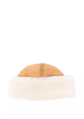 TOTEME shearling hat - Neutrals