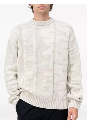 BOSS textured knit sweater - Neutrals