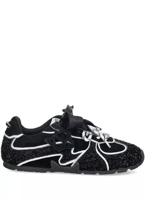 NAKED WOLFE Adored ribbon-detail sneakers - Black
