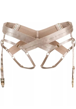 Bordelle Bondage harness briefs - Neutrals