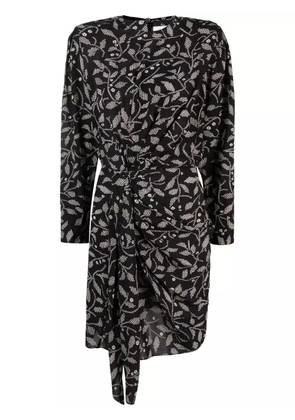 MARANT ÉTOILE Dulce floral-print mini dress - Black