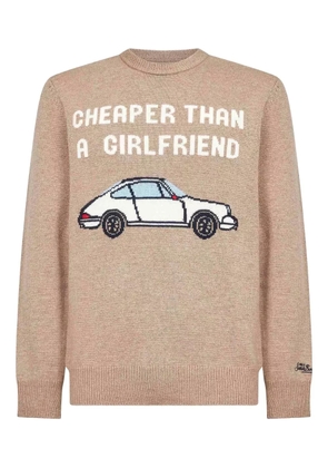 MC2 Saint Barth car-motif crew-neck sweater - Neutrals