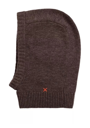 Chinti & Parker ribbed-trim balaclava - Brown