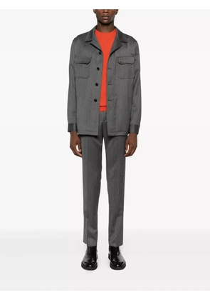 Tagliatore drawstring trousers - Grey