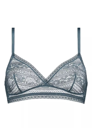 ERES Intriguée lace-trimmed triangle bra - Blue