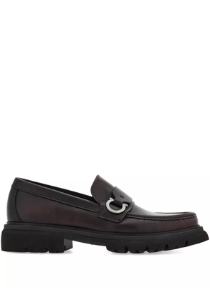 Ferragamo Gancini-buckle loafers - Red