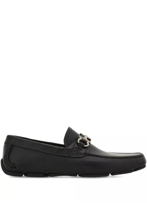 Ferragamo Gancini-buckle loafers - Black