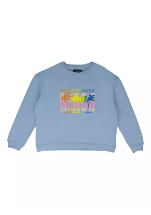 Who Decides War graphic-print sweatshirt - Blue
