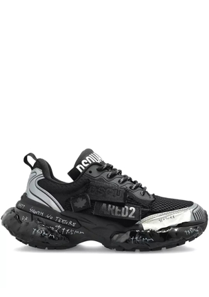DSQUARED2 logo lettering sneakers - Black