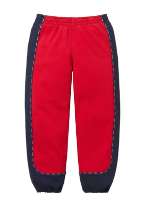 Supreme elastic-waistband track pants - Red
