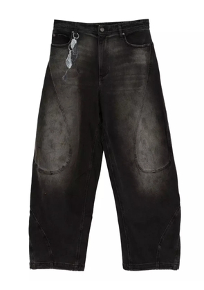 CROQUIS curved knife jeans - Black