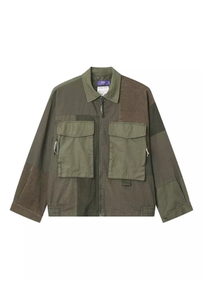 aftermaths patchwork pocket jacket - Green