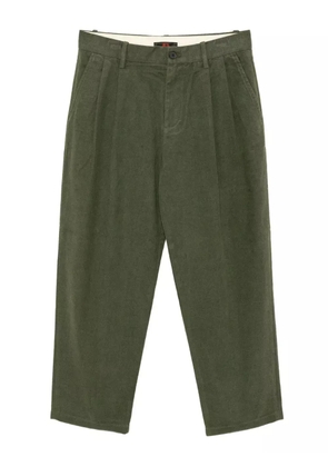 CROQUIS pleated tapered trousers - Green