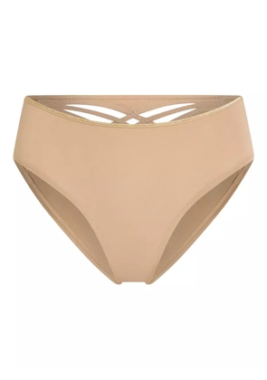 Marlies Dekkers cross-strap brazilian briefs - Neutrals