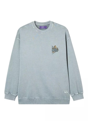 aftermaths graphic cotton sweatshirt - Grey