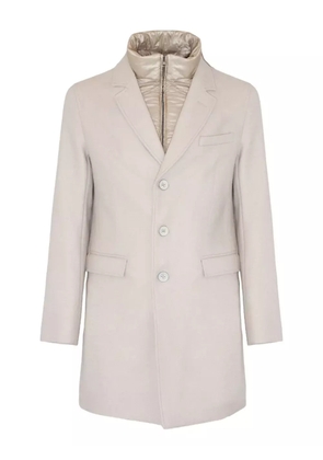 Herno button zip coat - Neutrals