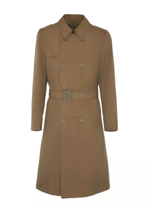 Herno double-breasted belted coat - Green