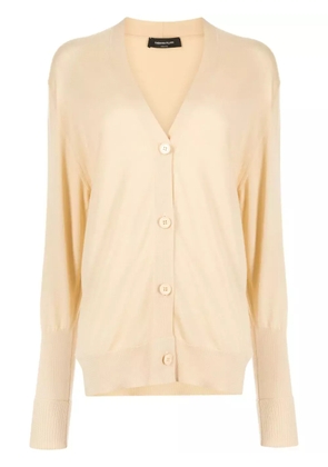Fabiana Filippi V-neck long-sleeve cardigan - Yellow