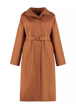 Yves Salomon cotton trench coat - Brown
