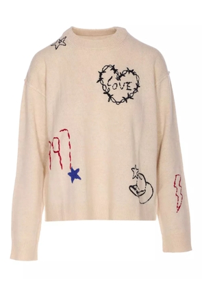 Zadig&Voltaire embroidered sweater - Neutrals