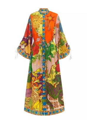 ALEMAIS Tiger shirtdress - Yellow