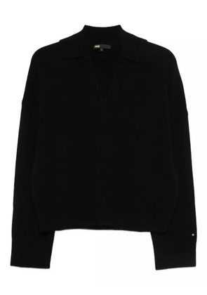 Maje V-neck sweater - Black