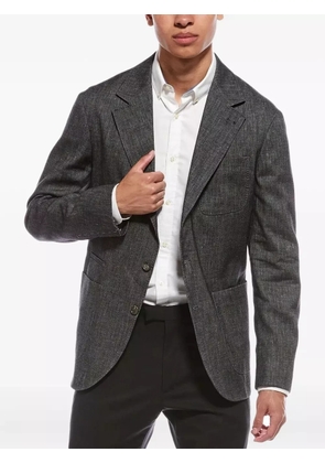 Brunello Cucinelli linen-blend blazer - Grey