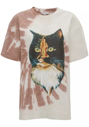 JW Anderson cat-print organic cotton T-shirt - Neutrals