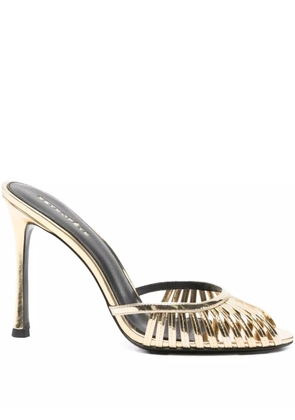 Retrofete 105mm Allistair metallic-effect mules - Gold