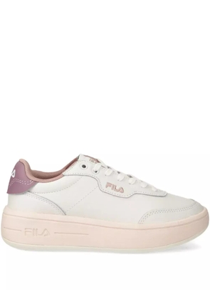 Fila platform logo trainers - White