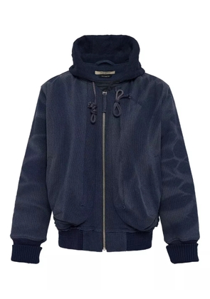 JiyongKim bleached-effect jacket - Blue