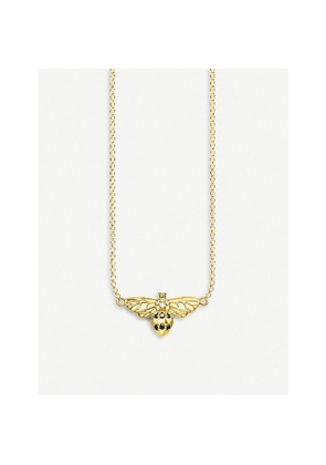 Womens Thomas Sabo Bee 18ct Yellow-Gold Silver and Zirconia Necklace