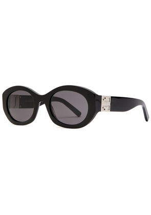 Givenchy Oval-frame Sunglasses - Black - One Size