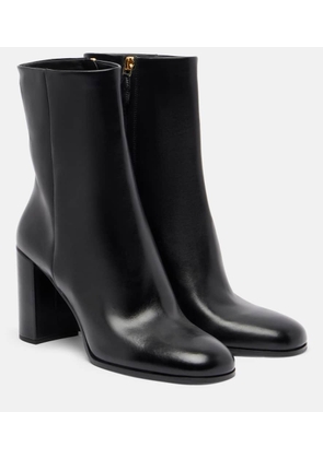 Prada 85 leather ankle boots