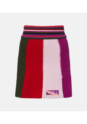 Pucci Striped wool-blend miniskirt