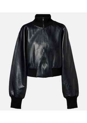 Norma Kamali Cropped bomber jacket