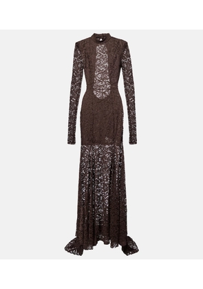 Rotate Open-back floral lace  gown