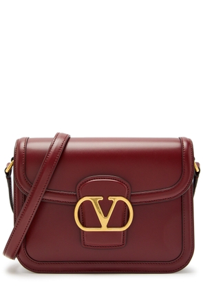 Valentino Garavani 9to5 Small Leather Shoulder bag - Burgundy - One Size