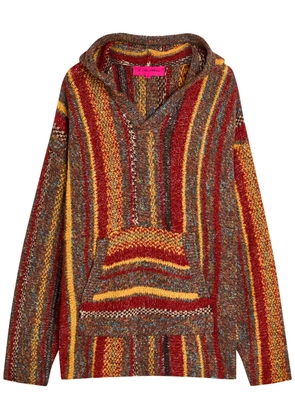 The Elder Statesman Baja Striped Hooded Cashmere-blend Jumper - Multicoloured 1 - M