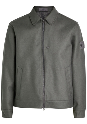 Stone Island Ghost Wool-blend Overshirt - Dark Grey - M
